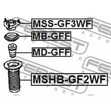 Пыльник Амортизатора | Перед Прав Лев | Mitsubishi Outlander Gf0# 2012.04-2013.01 [Eur] Febest арт. MSHBGF2WF