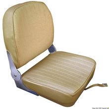 Osculati Seat w foldable back sand vinyl cushion, 48.404.03