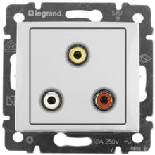 Legrand Розетка RCA Legrand Valena белая 770084 ID - 102596