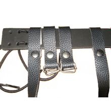 Крепление для лыж Охотничье кожа с ремнями 40мм КМ 009