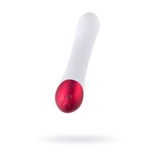 Водонепроницаемый мини-вибратор Erotist Hype - 15,5&#160;см. белый с красным
