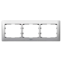 Legrand Рамка 3-постовая Legrand Galea Life тертый алюминий 771953 ID - 103719
