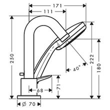 Смеситель Hansgrohe Logis 71313000 на борт ванны