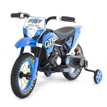 Детский кроссовый электромотоцикл Qike TD Blue 6V - QK-3058-BLUE