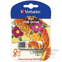 Verbatim USB Drive 8Gb Mini Tattoo Edition Fish 049882