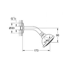 Верхний душ Grohe Tempesta (27290000)