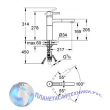 Смеситель для кухни Grohe Essence 32171 000 выдвижным изливом