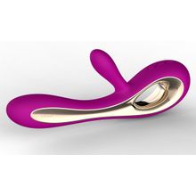 Lelo Лиловый вибратор Soraya Deep Rose - 22 см. (лиловый)