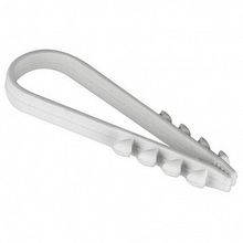 Дюбель-хомут для круглого кабеля (11-18мм)   белый (100шт.) | код. plc-ncc-11x18w |  EKF