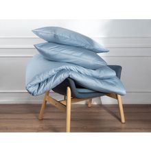 ПМ: Ecotex Пододеяльник Моноспейс серо-голубой