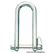 Osculati Shackle w. captive locking pin AISI 316 8 mm, 08.763.08