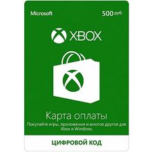 Xbox LIVE: карта оплаты 500 рублей