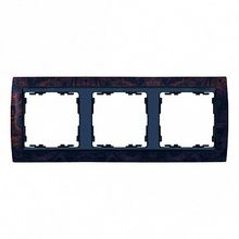 Рамка 3 поста 82, корень ореха |  код. 82835-68 |  Simon