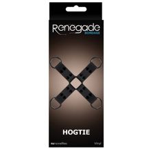 NS Novelties Черная крестообразная связка Bondage Hogtie (черный)