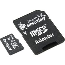 Карта памяти SmartBuy Ultimate    SB256GBSDCL10-01    SDXC Memory Card 256Gb UHS-I U1 + microSD--  SD Adapter