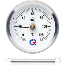 Термометр общетехнический специальный (с пружиной) БТ-30.010, длина 64мм.