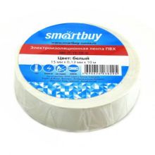 Изоляционная лента Smartbuy 0,13 x 15 мм x 10м, белая (SBE-IT-15-10-w)