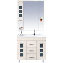 Misty Тумба с раковиной Квадро 90 R бежевая