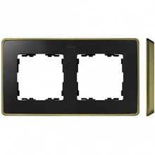 Рамка 2 поста 82 DETAIL, графит |  код. 8201620-247 |  Simon
