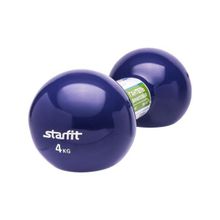 Гантель виниловая StarFit DB-102 4 кг темно-синий