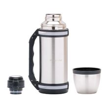 Термос Kamille 1500ml. из нержавеющей стали с ручкой и ремешком