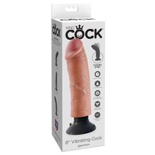 Pipedream Вибромассажер на присоске 8  Vibrating Cock - 21,6 см.