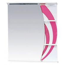 Misty Зеркальный шкаф Каролина 60 L розовое стекло