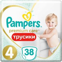 Pampers Premium Care Pants 38 подгузников в пачке 9 15 кг