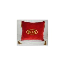  Подушка Kia красная с кистями золото