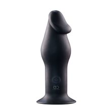 Черный анальный вибромассажер 5INCH RECHARGEABLE BUTTPLUG - 12,7 см. (116200)