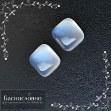Пара лунных камней из Танзании огранки в Баснословно прямоугольник кабошон 11,10x10,35 11,00x10,39мм 10,18 карат