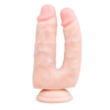 EDC Wholesale Анально-вагинальный фаллоимитатор Easytoys Double Dildo - 18 см. (телесный)