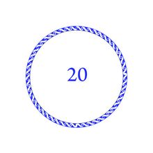 Окантовка внешнего круга печати №20