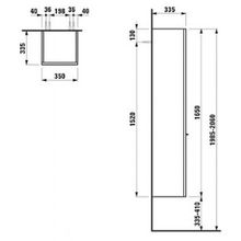 Шкаф-пенал Laufen Palace 4.0202.2.075.464.1 R