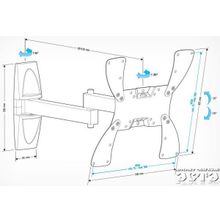 HOLDER LCDS-5046 черный глянец