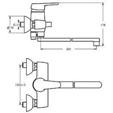 Смеситель Ideal Standard Cerasprint B9569AA универсальный