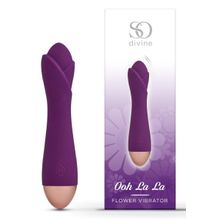 So divine Фиолетовый вибратор Ooh La La Flower Vibrator - 18 см. (фиолетовый)