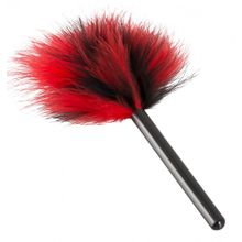 Красно-черная пуховка Mini Feather - 21 см. (226570)