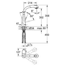 Смеситель Grohe Zedra 32553000 для кухонной мойки