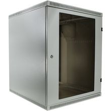 NT WALLBOX LIGHT 15-66 G Шкаф 19" настенный, серый 15U 600*650,дверь стекло-металл