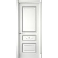  Interne doors "толедо" (дг) белая эмаль патина серебро