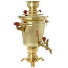 Электрический самовар 4 л желтый "конус" с автоматическим отключением при закипании воды, арт. 144543к