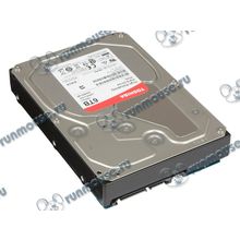 Жесткий диск 6000ГБ Toshiba "N300" HDWN160UZSVA, 7200об мин., 128МБ (SATA III) (oem) [141870]