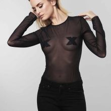 Bijoux Indiscrets Черные крестообразные пэстисы FLASH CROSS PASTIES (черный)