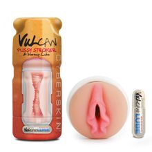 Topco Sales Мастурбатор-вагина Cyberskin Vulcan Pussy Stroker with Warming Lube (телесный)