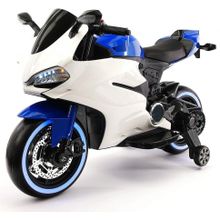 Детский электромотоцикл Ducati 12V - FT-1628-BLUE-WHITE