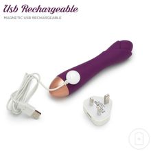 Фиолетовый вибратор Ooh La La Flower Vibrator - 18 см. (фиолетовый)