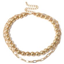 Многослойное колье под золото (арт. 83507-9)