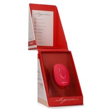 Красный клиторальный стимулятор Precious - 6,4 см. Красный