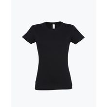 Футболка женская 190, черный - XXL